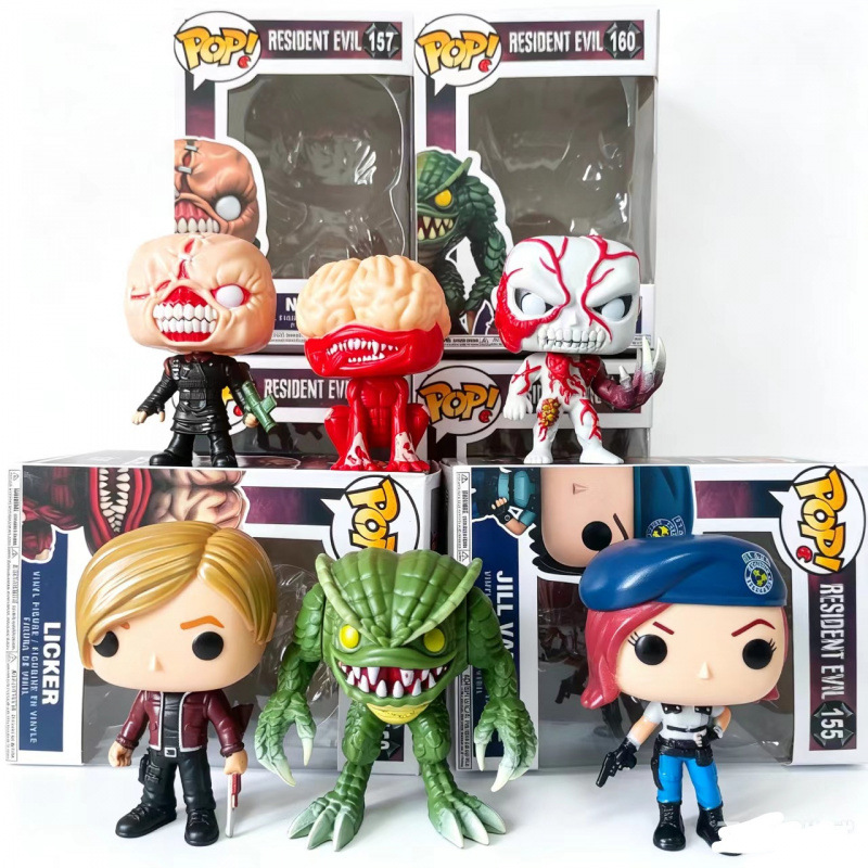 Vinyl Figure Blank - バイオハザード POPアクションフィギュア クラシックゾンビモンスターキャラクター PVCモデル デスクトップオーナメント ホームデコレーション