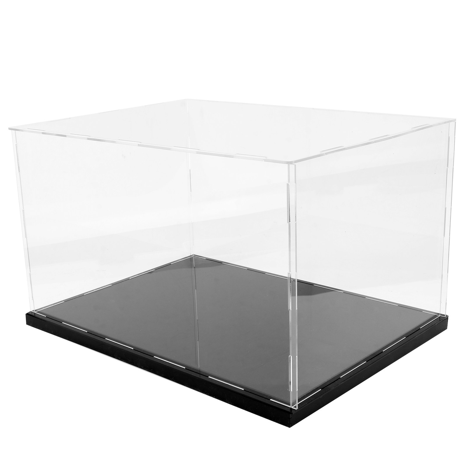 Display Case Acrylic - 1個入りアクリルディスプレイボックス 高透明ハンドメイドカバー 収納用 防塵クリアディスプレイケース ホームオフィスモデルカバー