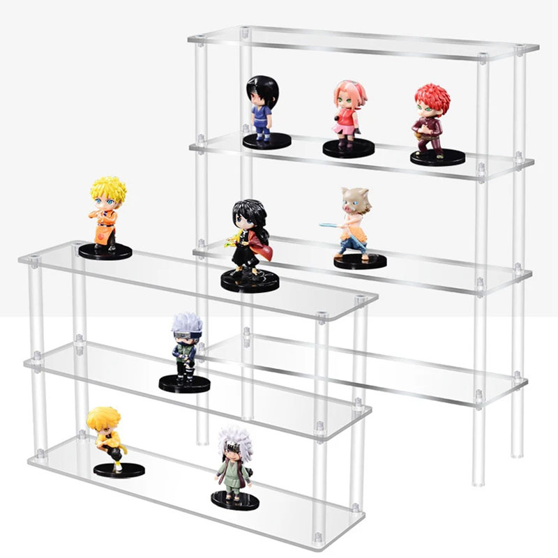 Display Risers Set - 透明アクリルディスプレイライザースタンド ファンコ POP フィギュア、カップケーキ化粧品香水粘土人形ジュエリー用ディスプレイスタンドオーガナイザー