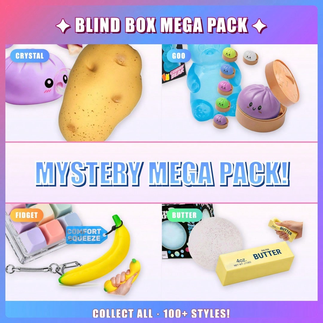 ソフトでキュートなスクイーズブラインドボックス – 3つの独 - Mystery Box Blind Bag のレビューと価格