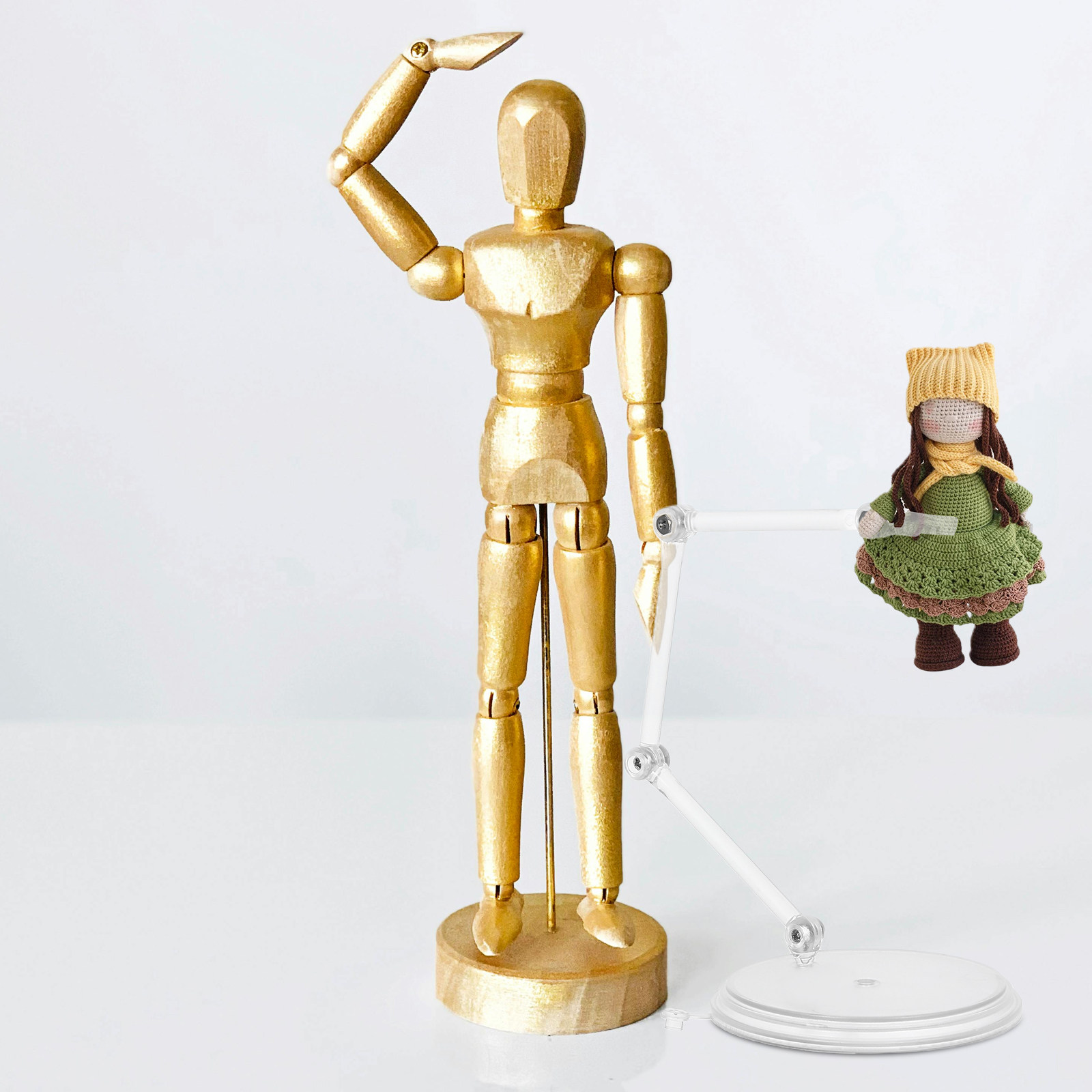 3個入り 透明調整可能クリアスタンド 4つ折りデザイン アク - Action Figure Stand のレビューと価格
