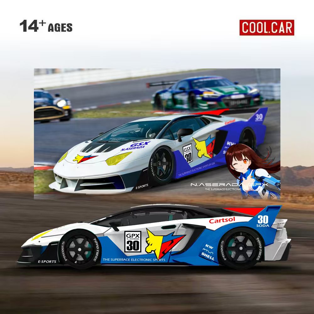 クールカー 1:64 GTEVO スーパーレース エレクトロ - Die Cast Car 1 64 のレビューと価格