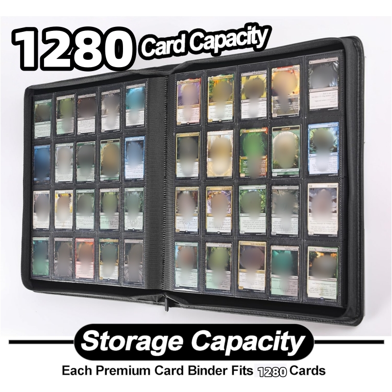 プレミアム20ポケットカードバインダー – 1280枚収納可 - Pokemon Binder Card のレビューと価格