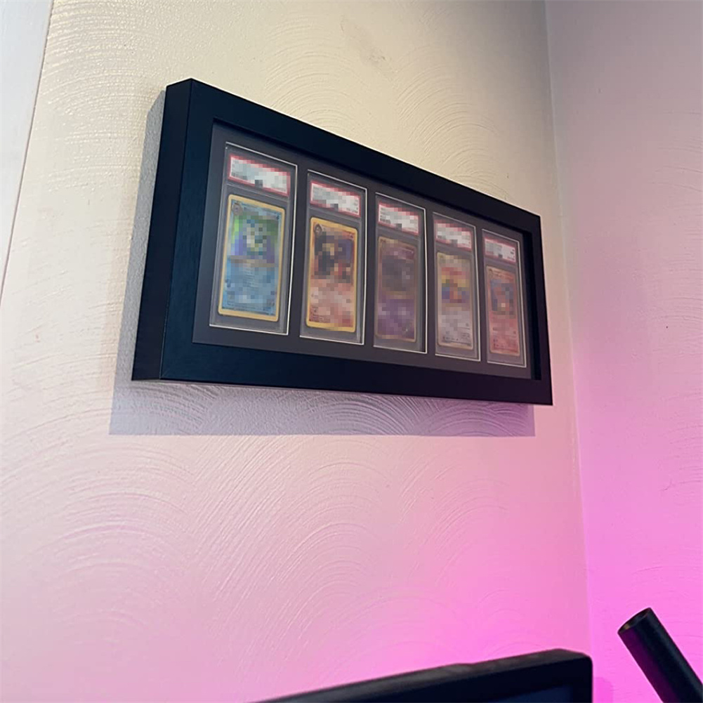 3-9グリッド木製スポーツカードディスプレイケースフレームカ - Graded Card Display のレビューと価格