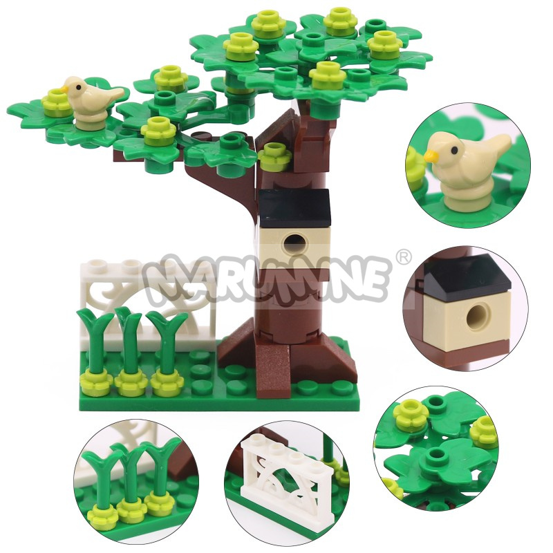 MARUMINE 小粒子MOCブロック ツリーハウスセット  - Lego Set City のレビューと価格