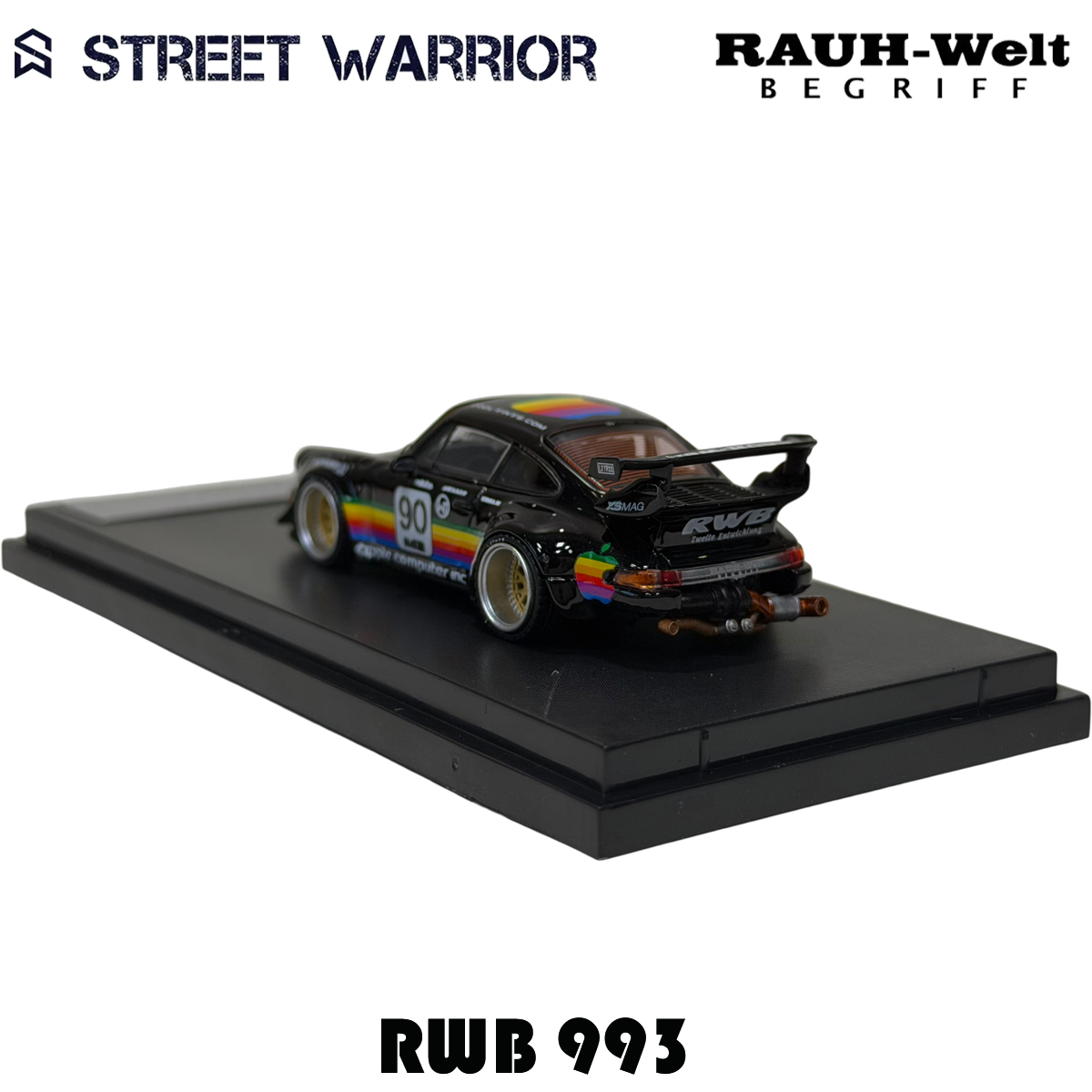 SW 在庫あり 1:64 RWB 993 ブラックアップル  - Die Cast Car 1 64 のレビューと価格